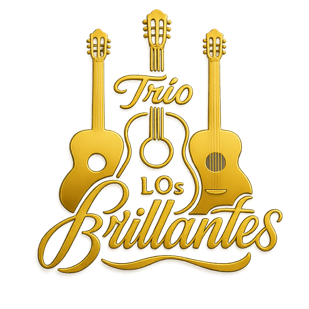 Logo dorado de Trío Los Brillantes